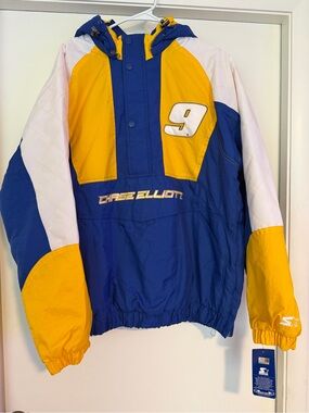 Chase Elliott #9 Blue and Yellow Racing Jacket